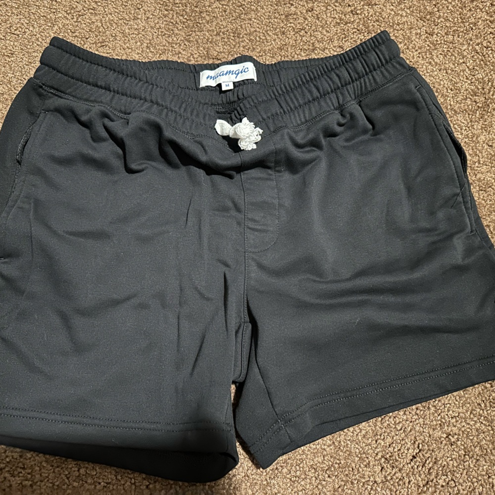 Maamgic Men's Black Athletic Shorts
